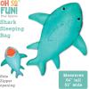 MindWare Oh So Fun! Shark Sleeping Bag for Kids – Ages 3 and Up