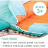 MindWare Oh So Fun! Shark Sleeping Bag for Kids – Ages 3 and Up