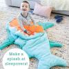 MindWare Oh So Fun! Shark Sleeping Bag for Kids – Ages 3 and Up