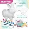 MindWare Paint Your Own Porcelain Bunny Dish Craft Kit, DIY Ceramic Painting Activity with 13 Paint Colors and Brushes, Creative Art Project for Kids Ages 8+, Easter Crafts for Kids