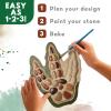 MindWare Paint Your Own Stepping Stone: Dinosaur Footprint – Weather-Resistant 8.5-inch x 10-inch Stepping Stones Kids Craft Kit – Includes Paint, Brushes and Instructions – Ages 8 and Up