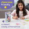 Peaceable Kingdom 28 Party Favors for Kids Fun Gift for Birthday, Classroom Prizes, Pinata and Goodie Bag Stuffers – Galactic Slime Balls(28 Water Bottle Sticker Valentines)