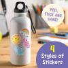 Peaceable Kingdom 28 Party Favors for Kids Fun Gift for Birthday, Classroom Prizes, Pinata and Goodie Bag Stuffers – Galactic Slime Balls(28 Water Bottle Sticker Valentines)
