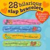 Peaceable Kingdom 28 Party Favors for Kids Fun Gift for Birthday, Classroom Prizes, Pinata and Goodie Bag Stuffers – Galactic Slime Balls(Jokes Slap Bracelets)