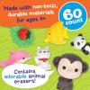 Peaceable Kingdom 60 Party Favors for Kids Fun Gift for Birthday, Classroom Prizes, Pinata and Goodie Bag Stuffers – Animal Erasers