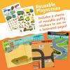 Peaceable Kingdom Build It! Construction Sticker Activity Book – Reusable Sticker Play Set with 200+ Construction-Themed Stickers, Ages 3+