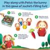 Peaceable Kingdom Patch’s Pockets Color Matching Game for Toddlers – Fun Bunny & Carrot Game – Develops Fine Motor Skills & Color Recognition in 2 Year Olds