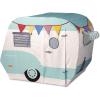 MindWare Camper Playhouse – Pretend, Indoor Fort for Kids – 43 x 55 x 36 inch Play Set Made of Cotton Canvas – Easy Assembly & Simple to Clean