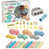 MindWare Oh So Fun Cars and Trucks Sidewalk Chalk Set, Vehicle Shaped Chalk with Road Signs and Holders for Outdoor Creative Play, 29 Piece Chalk Activity Set for Kids Ages 3+, Gift for Toddlers
