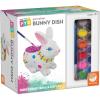 MindWare Paint Your Own Porcelain Bunny Dish Craft Kit, DIY Ceramic Painting Activity with 13 Paint Colors and Brushes, Creative Art Project for Kids Ages 8+, Easter Crafts for Kids