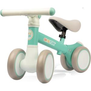 MindWare Balance Bike 1+ Year Old Baby First Bicycle for Toddlers 1-2 First Birthday Gift Ideas Interactive Montessori Ride On Toy – Oh So Fun Teal