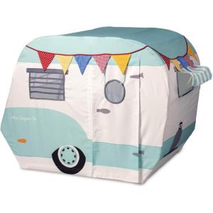 MindWare Camper Playhouse – Pretend, Indoor Fort for Kids – 43 x 55 x 36 inch Play Set Made of Cotton Canvas – Easy Assembly & Simple to Clean