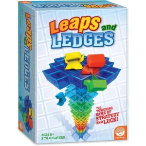MindWare Leaps and Ledges Strategy Game – Ages 8+ – Fun Party Game and Family Game Night Activity for Kids, Teens, and Adults – 2 to 4 Players