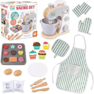 MindWare Oh So Fun! Cookies & Cakes Toy Baking Set for Kids – Ages 3 and Up