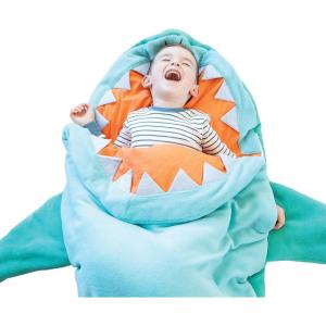 MindWare Oh So Fun! Shark Sleeping Bag for Kids – Ages 3 and Up