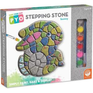MindWare Paint Your Own Stepping Stone: Bunny – Easter Gift for 8 Year Olds & Up