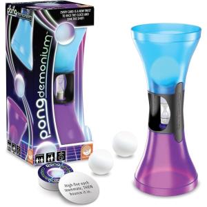 MindWare Pongdemonium Party Game – Fast-Paced Action Challenge with Timer, Bouncing Ball & 55 Cards – Hilarious Hot Potato-Style Game for Ages 6+, 2+ Players