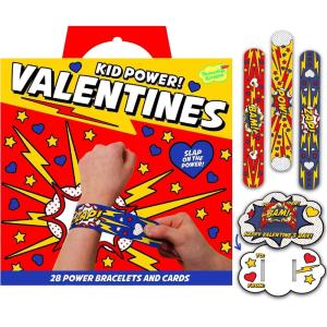 Peaceable Kingdom 28 Party Favors for Kids Fun Gift for Birthday, Classroom Prizes, Pinata and Goodie Bag Stuffers – Galactic Slime Balls(Kid Power Slap Bracelets)