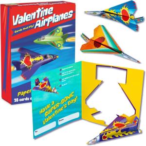 Peaceable Kingdom 28 Party Favors for Kids Fun Gift for Birthday, Classroom Prizes, Pinata and Goodie Bag Stuffers – Galactic Slime Balls(Pop Out Airplanes)