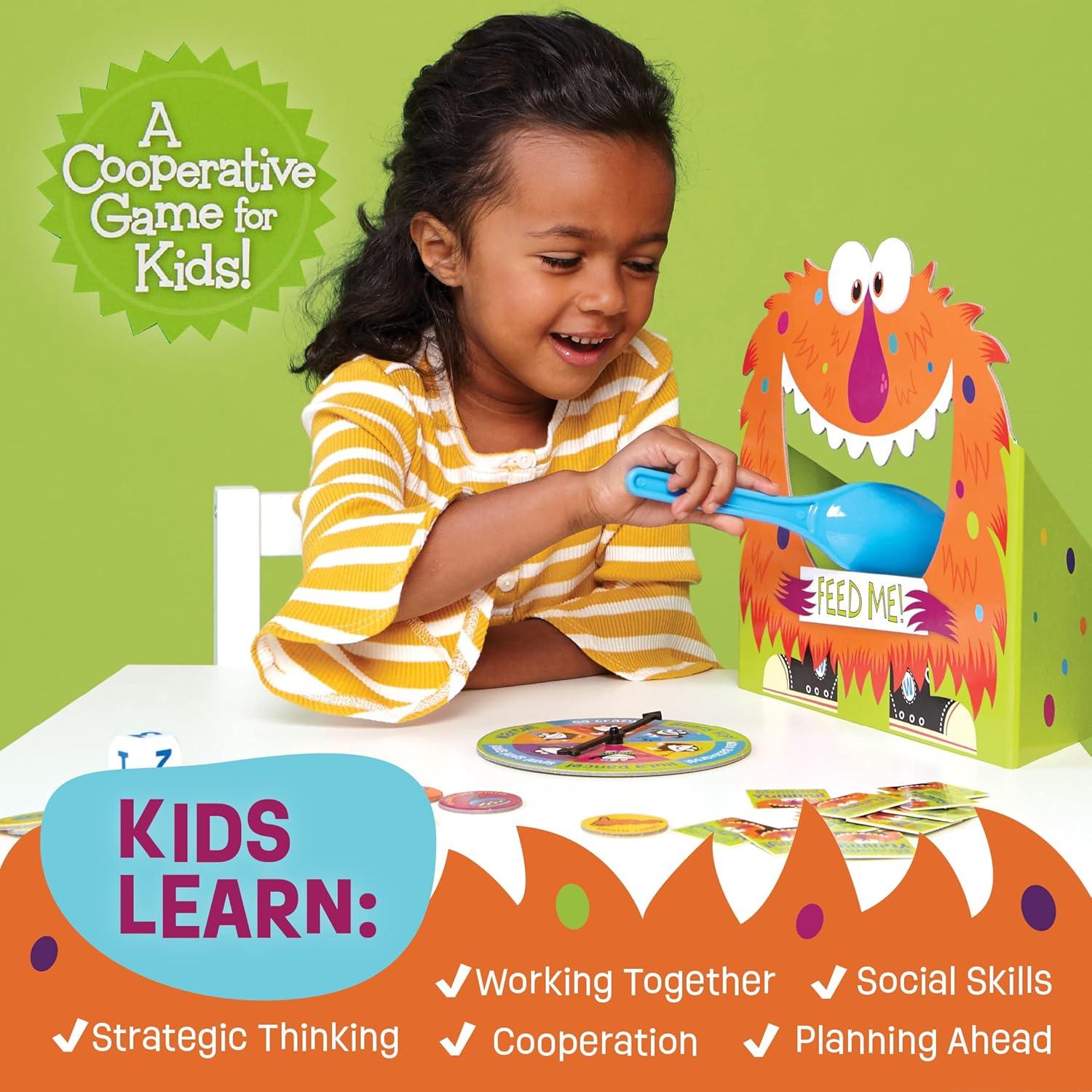 imagePeaceable Kingdom Feed The Woozle Cooperative Game for 2 to 5 Kids Ages 3 Learn Social Skills While Completing Physical Challenges
