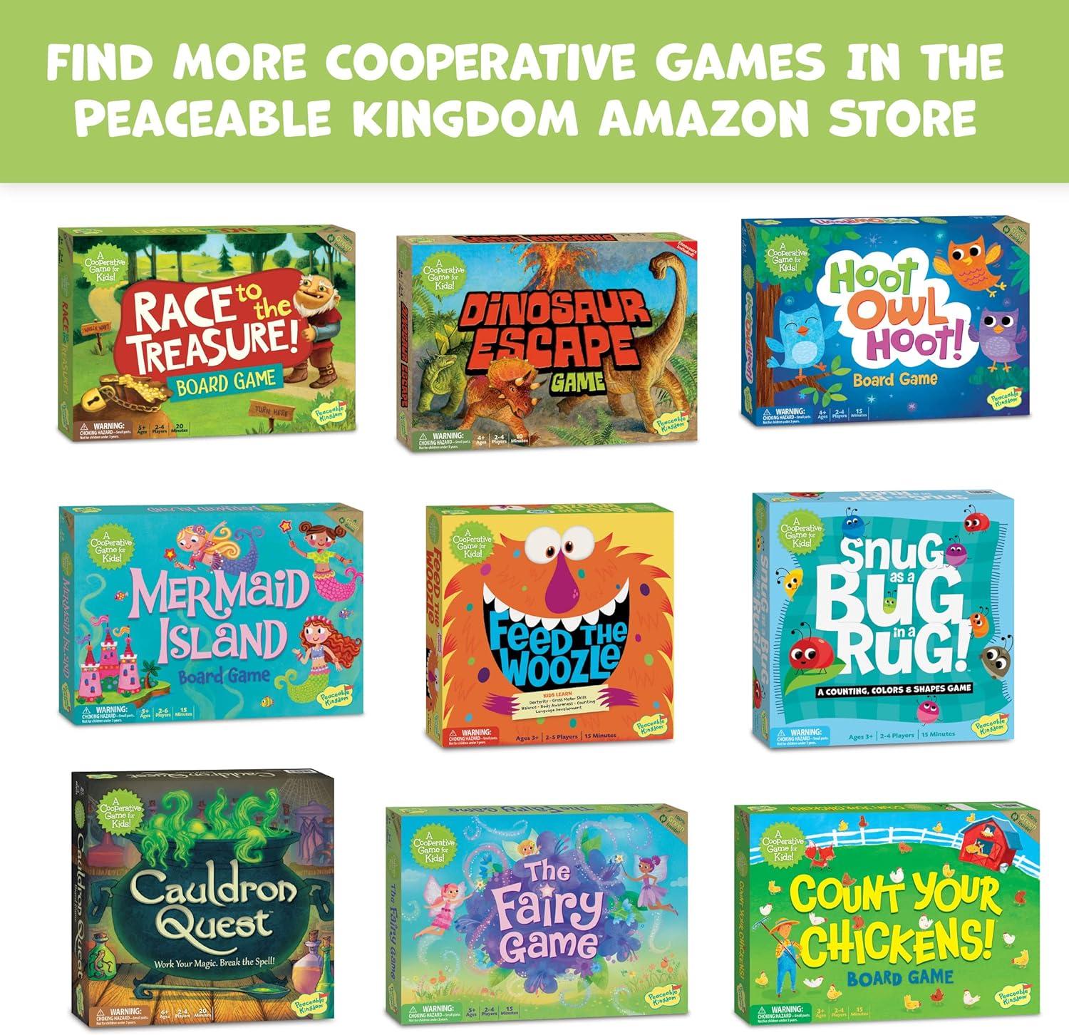 imagePeaceable Kingdom Feed The Woozle Cooperative Game for 2 to 5 Kids Ages 3 Learn Social Skills While Completing Physical Challenges