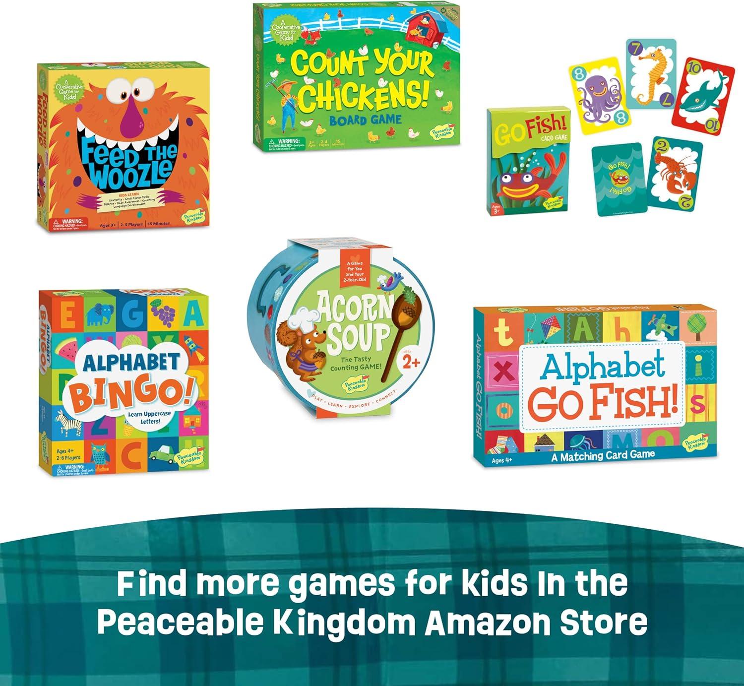 imagePeaceable Kingdom Snug as a Bug in a Rug Award Winning Cooperative Preschool Skills Builder Game for 2 to 4 Kids ages 3