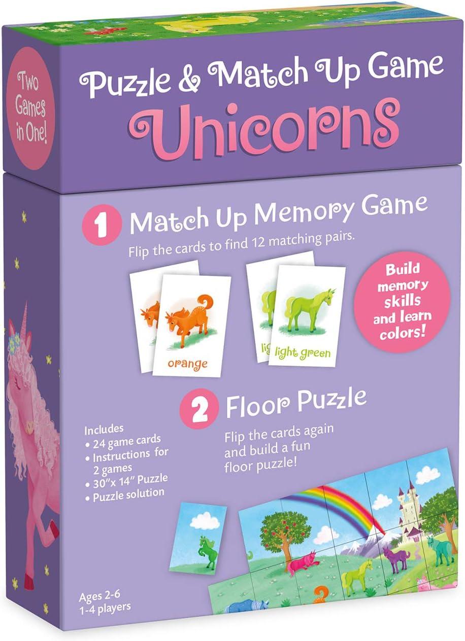 imagePeaceable Kingdom Unicorn Puzzle and Match Up GameUnicorns