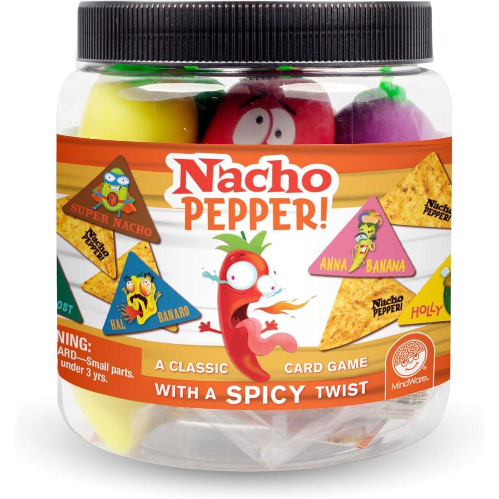 imageMindWare Nacho Pepper FastPaced Match and Grab Card Game Quick Reaction Party Gameplay for Kids and Adults Includes Play Peppers and Cards Family Game Night Favorite Ages 6 and Up