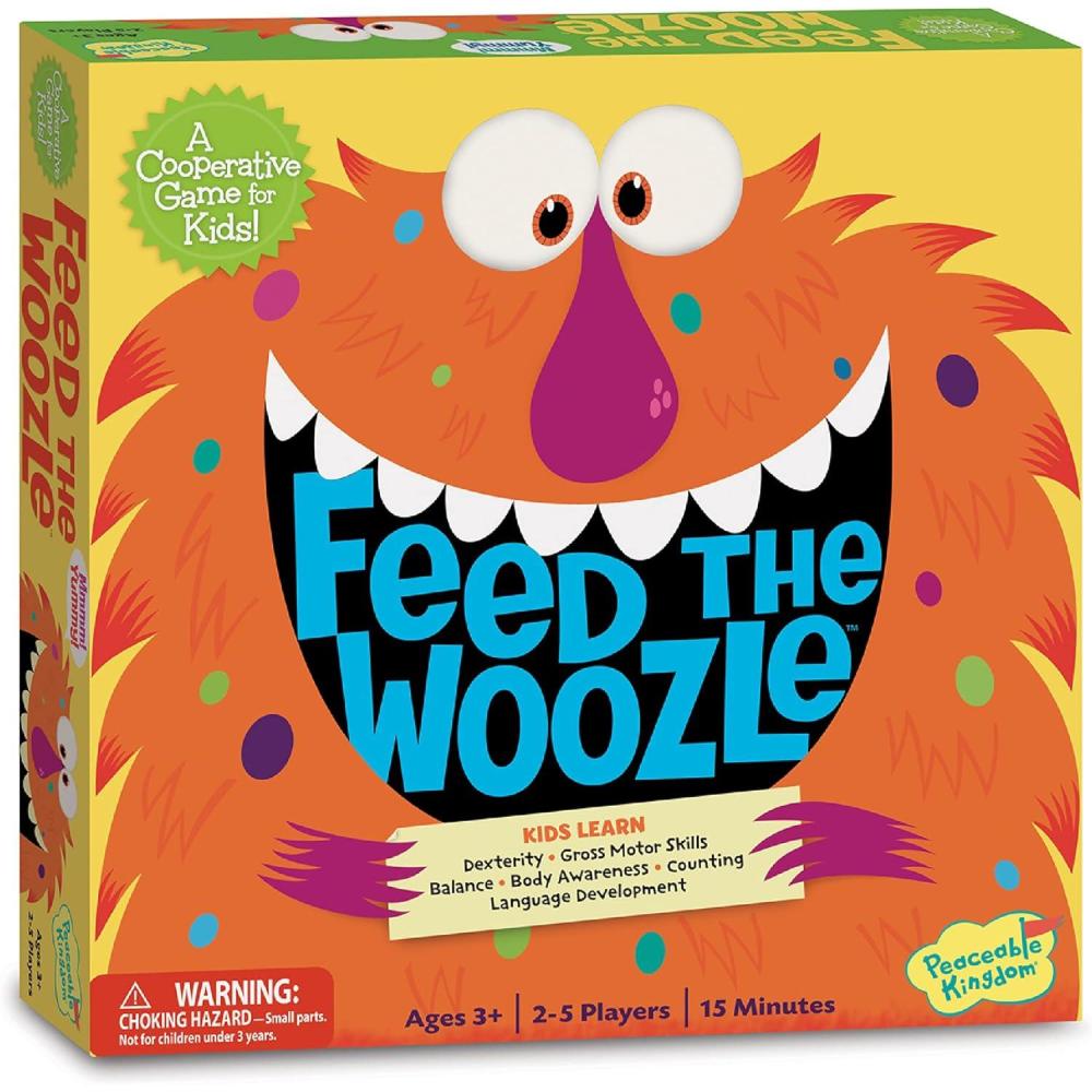imagePeaceable Kingdom Feed The Woozle Cooperative Game for 2 to 5 Kids Ages 3 Learn Social Skills While Completing Physical Challenges