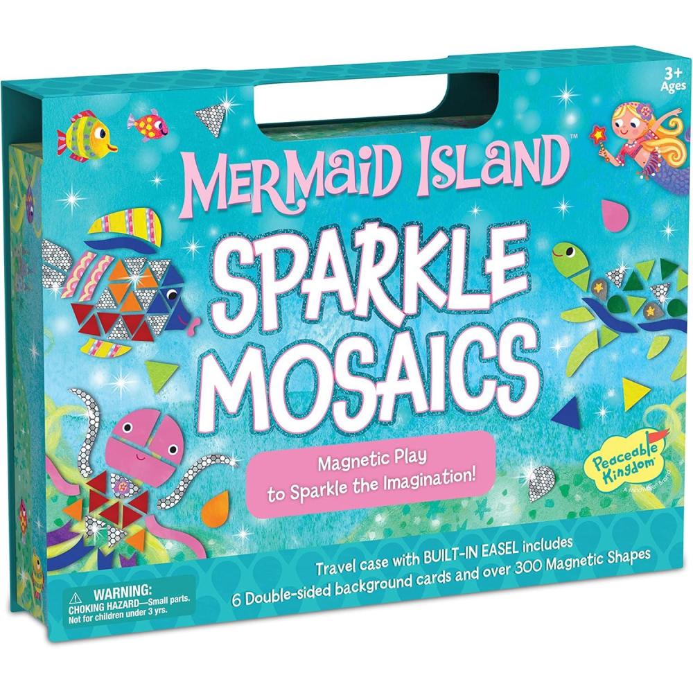 imagePeaceable Kingdom Mermaid Island Sparkle Mosaics Magnet Design Mosaic