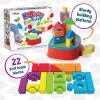 MindWare KaBlocks Blast, Includes 30 Foam Blocks, 2 Launch Blocks, Building Platform & Kaboom Launch Pad – Ages 3+