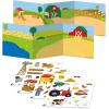 Peaceable Kingdom Reusable Sticker Totes: On The Farm – 2 Sticker Scenes & 50 Reusable Cling Stickers in a Carry Tote – Great for Trips, Errands & on The go! – Fun Quiet time Activity for Kids