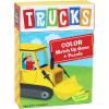 Peaceable Kingdom Floor Puzzle and Matching Game 2 in 1 Educational Activity for Kids 2 Years and Up – Trucks