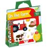 Peaceable Kingdom Reusable Sticker Totes: On The Farm – 2 Sticker Scenes & 50 Reusable Cling Stickers in a Carry Tote – Great for Trips, Errands & on The go! – Fun Quiet time Activity for Kids