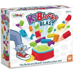 MindWare KaBlocks Blast, Includes 30 Foam Blocks, 2 Launch Blocks, Building Platform & Kaboom Launch Pad – Ages 3+