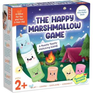 Peaceable Kingdom Happy Marshmallow Toddler Game – Develops Fine Motor Skills and Color Matching for Kids Ages 2 and Up