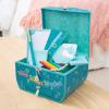 Peaceable Kingdom Wishes, Secrets, Treasures, Treasure Box – Kids Treasure Chest with Lock & Keys, Mini Jewelry Box, Kids Storage Box, Boys Girls