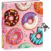 Peaceable Kingdom Donut Diary 6.25″ Lock and Key, Lined Page Diary for Kids