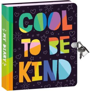 Peaceable Kingdom 6.25″ Lock and Key, Lined Page Diary for Kids – Be Kind