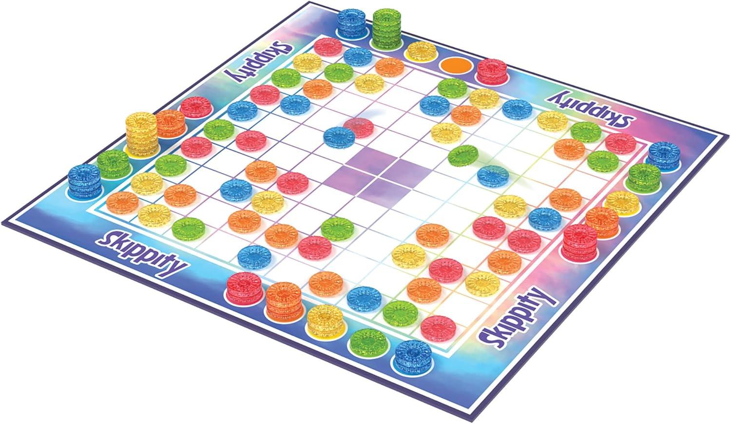 imageMindWare Skippity JumpandCapture Board Game for 2 to 4 Players Twist on Checkers 100pc Fun for Kids amp Adults Ages 5