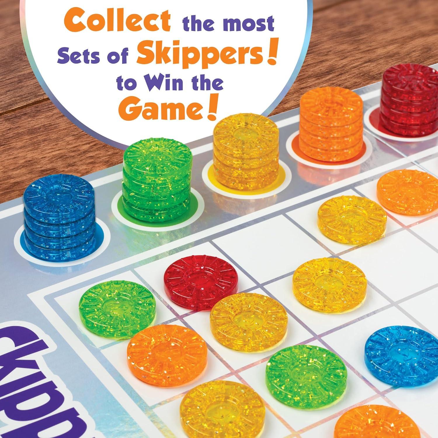 imageMindWare Skippity JumpandCapture Board Game for 2 to 4 Players Twist on Checkers 100pc Fun for Kids amp Adults Ages 5