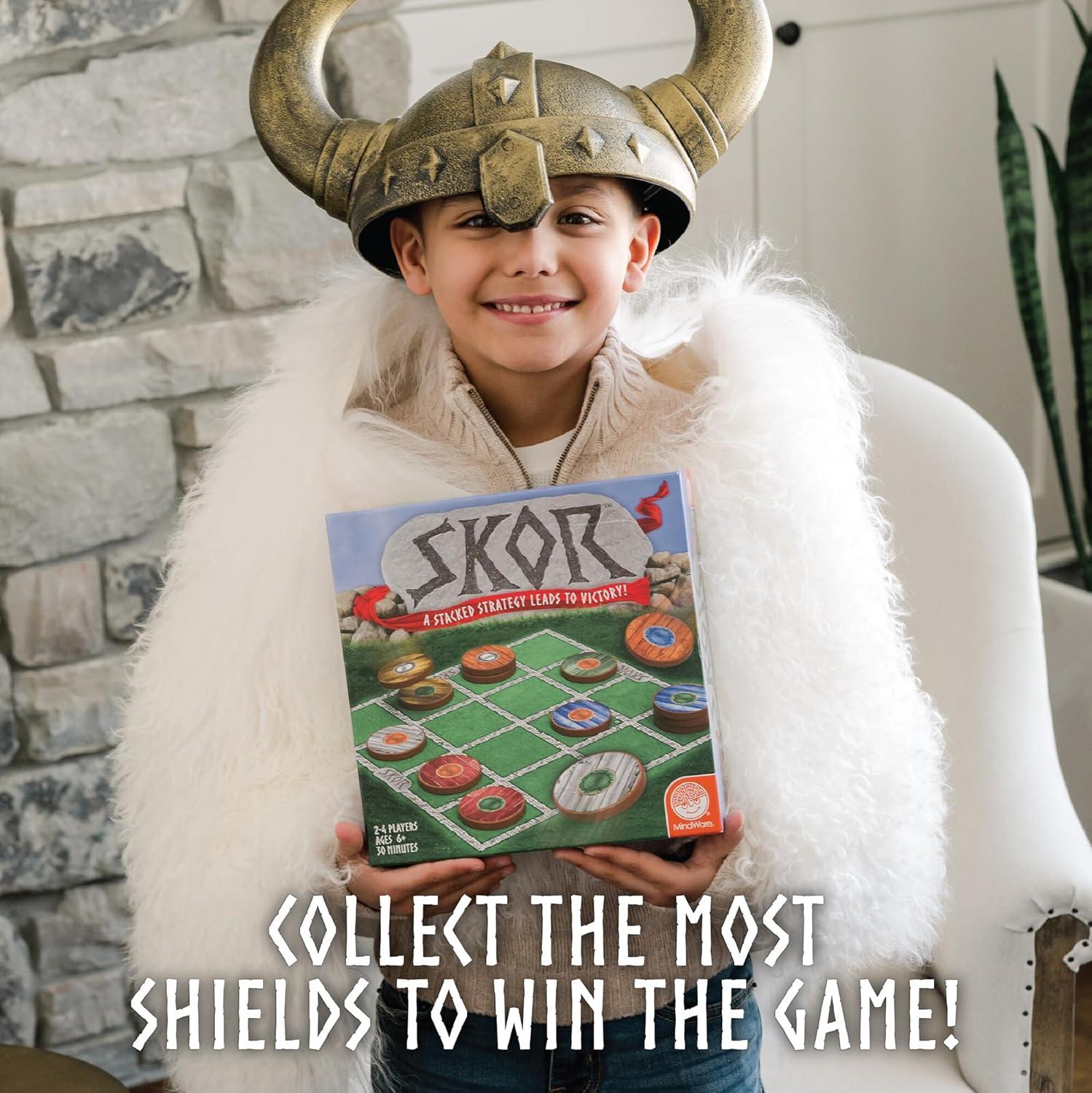 imageMindWare Skor A Stacking Strategy Board Game for Kids Ages 6 amp Up FamilyFriendly ColorMatching ShieldCollecting Games for Families amp Classrooms 2 to 4 Players 30Min Playtime