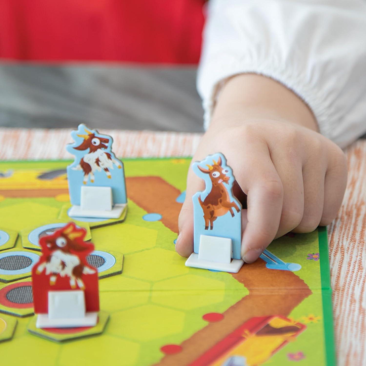 imagePeaceable Kingdom Bouncin Billy Goats Board Game Light Strategy and Trampoline Tile Gameplay for Kids and Adults Cooperative Family Game Night Fun 2 to 3 Players Ages 5 and Up