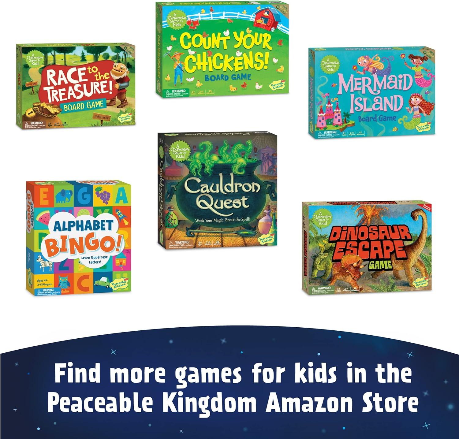 imagePeaceable Kingdom Space Escape Cooperative Strategy Space Adventure Game by The Inventor of Pandemic Use Teamwork to Win Great for Families with Kids Ages 7 amp up