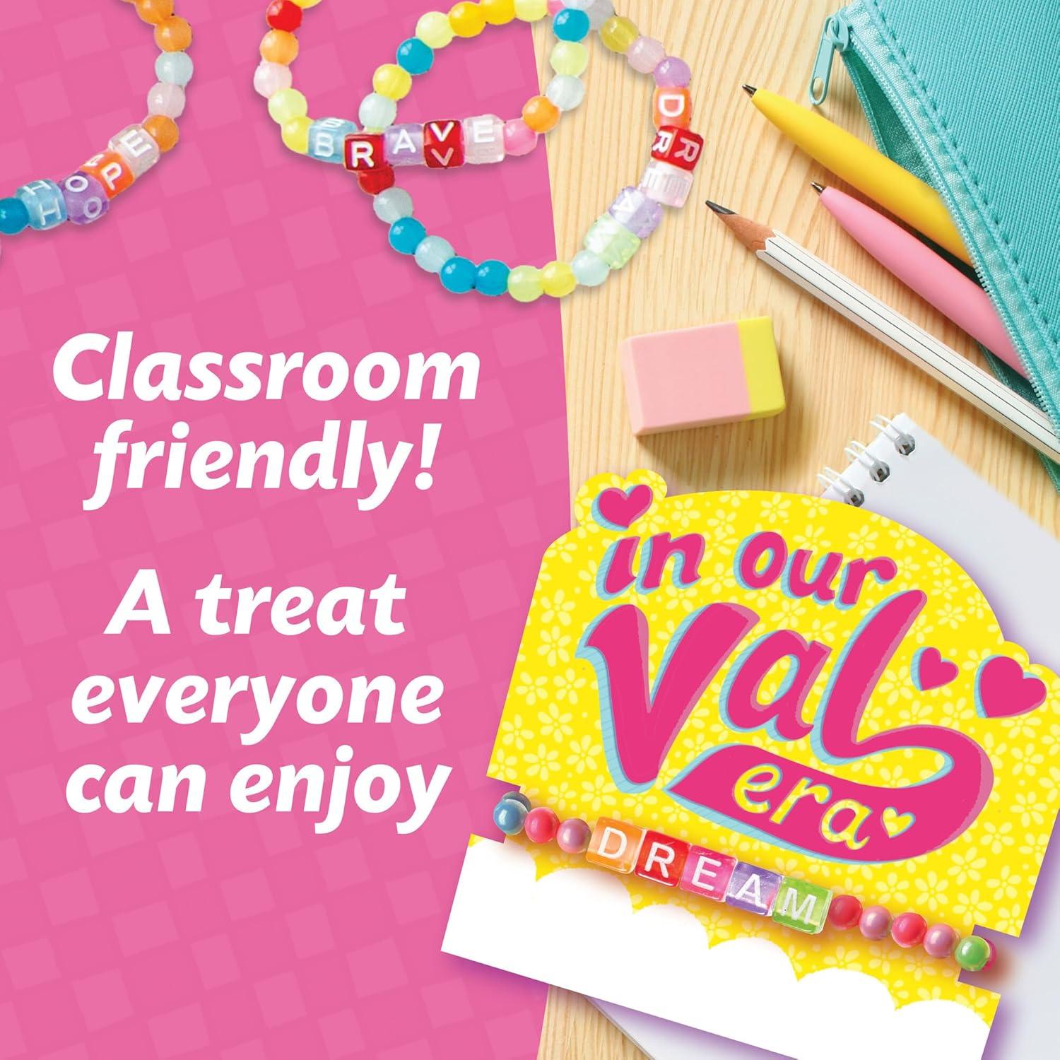 imagePeaceable Kingdom Valentines Box for Kids Valentines Day Box Kit for Valentines Cards for Kids Classroom Sports Eraser ValentinesFriendship Bracelet Valentines
