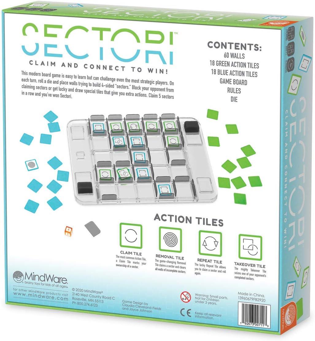 imageSectori Strategy Board Games for 2 Players for Family Night or for Kids and Adults Ages 7