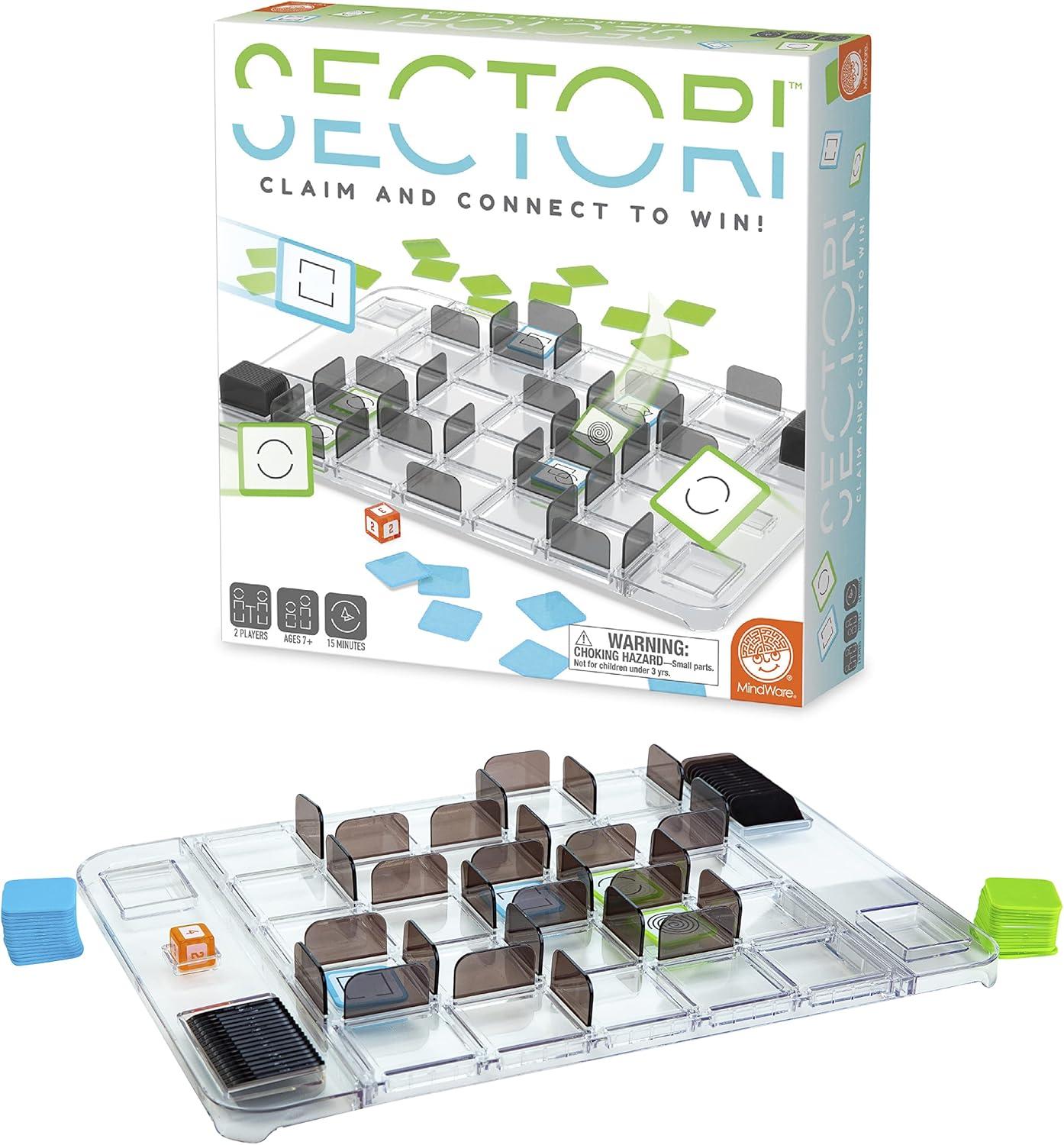 imageSectori Strategy Board Games for 2 Players for Family Night or for Kids and Adults Ages 7