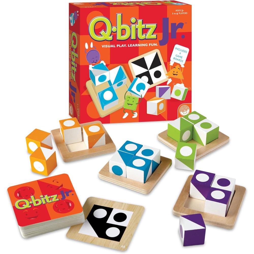 imageMindware Qbitz Jr Miniature Game Ages 5 24 Players 15 Minutes Playing Time