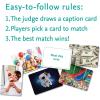 MindWare PicWits, Funny Quick Wit Picture Captioning Card Game, Quick 30-Minute Game Play, Ages 5 and up – Silly & Sweet