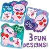 Peaceable Kingdom Valentines Box for Kids, Valentines Day Box Kit for Valentines Cards for Kids Classroom – Sports Eraser Valentines(Axolotl Tattoo Valentines)